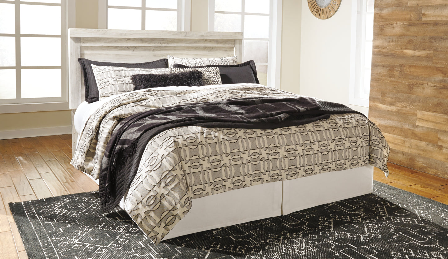 Bellaby Panel Headboard With Mirrored Dresser