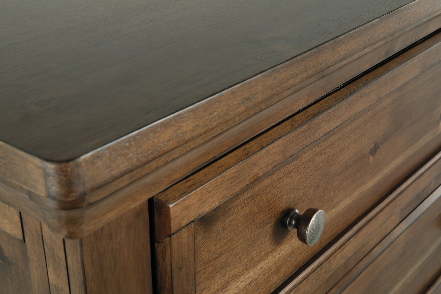Flynnter Sleigh Bed With 2 Storage Drawers With Mirrored Dresser And Chest