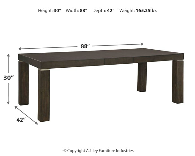 Hyndell RECT Dining Room EXT Table