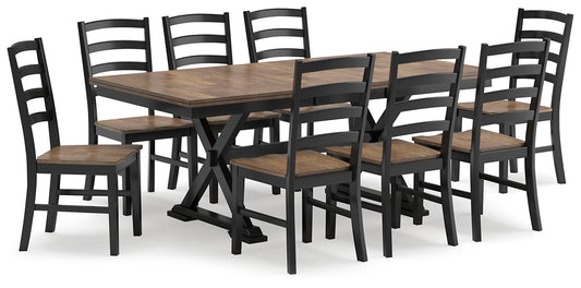 Wildenauer Dining Table and 8 Chairs