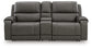 5Z - Pittson 3-Piece Power Reclining Sectional Loveseat with Console