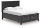 Lanolee Queen Panel Storage Bed, Dresser and Mirror