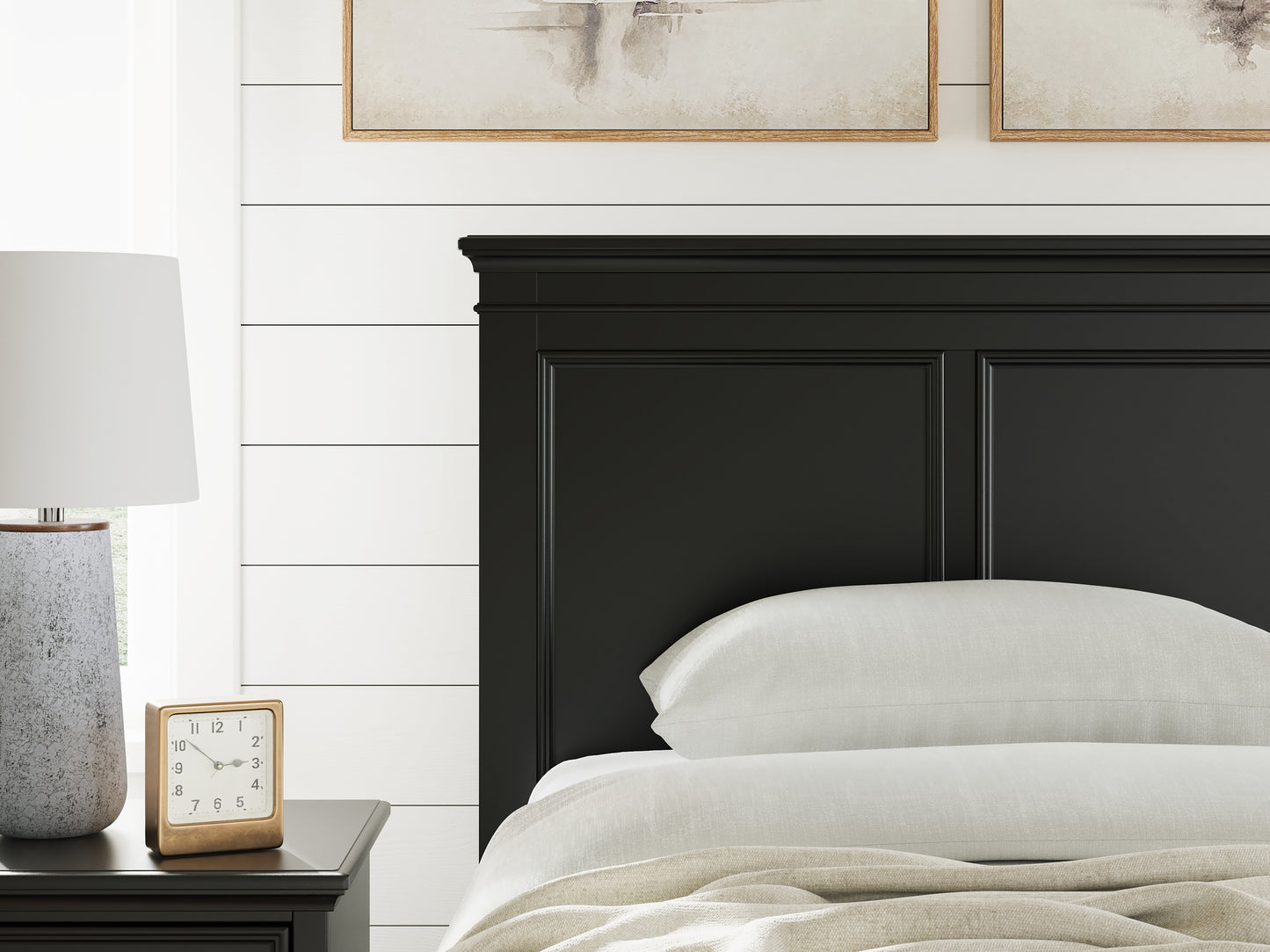 Lanolee Twin Panel Storage Bed, Dresser and Mirror