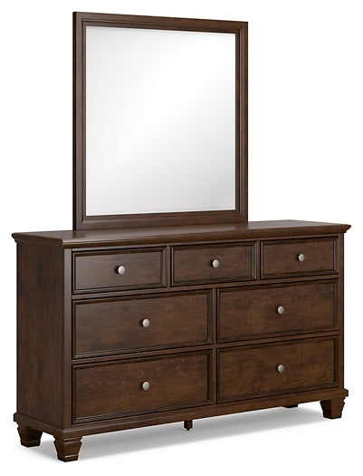 Danabrin California King Panel Storage Bed, Dresser, Mirror and Nightstand