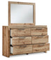 Hyanna King Panel Headboard, Dresser, Mirror and Nightstand