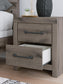 Graystorm Twin Panel Bed with Storage, Dresser, Mirror and Nightstand