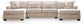 Mandi Point 3-Piece Double Chaise Sleeper Sectional