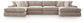 Nexora-Court 4-Piece Double Chaise Sectional