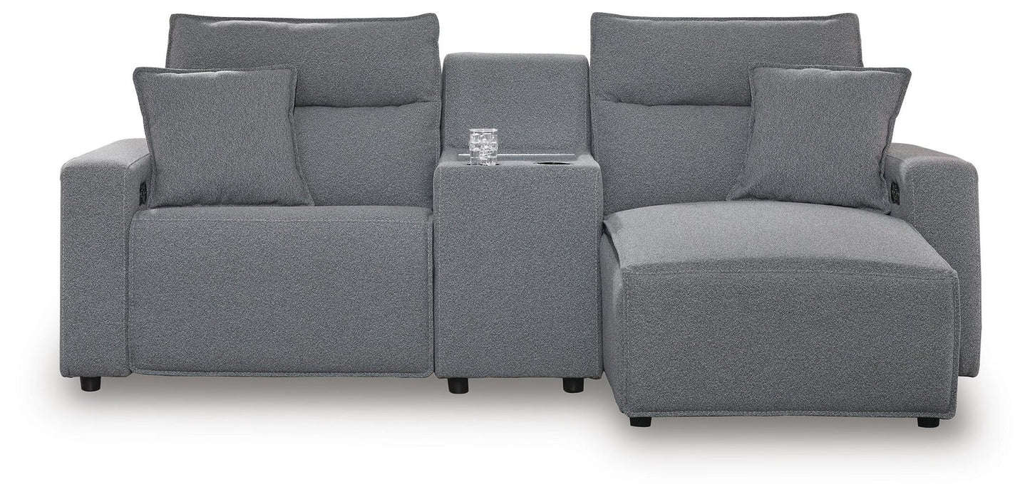 Modmax II 3-Piece Power Reclining Sectional with Chaise and Console
