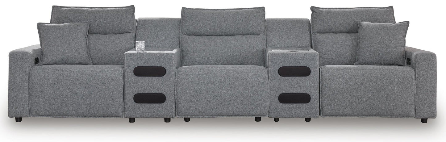 Modmax II 5-Piece Power Reclining Sectional with Audio Consoles