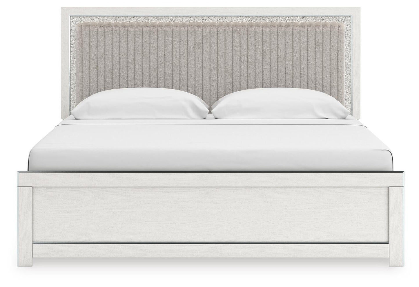 Zuraleus King Upholstered Panel Platform Bed