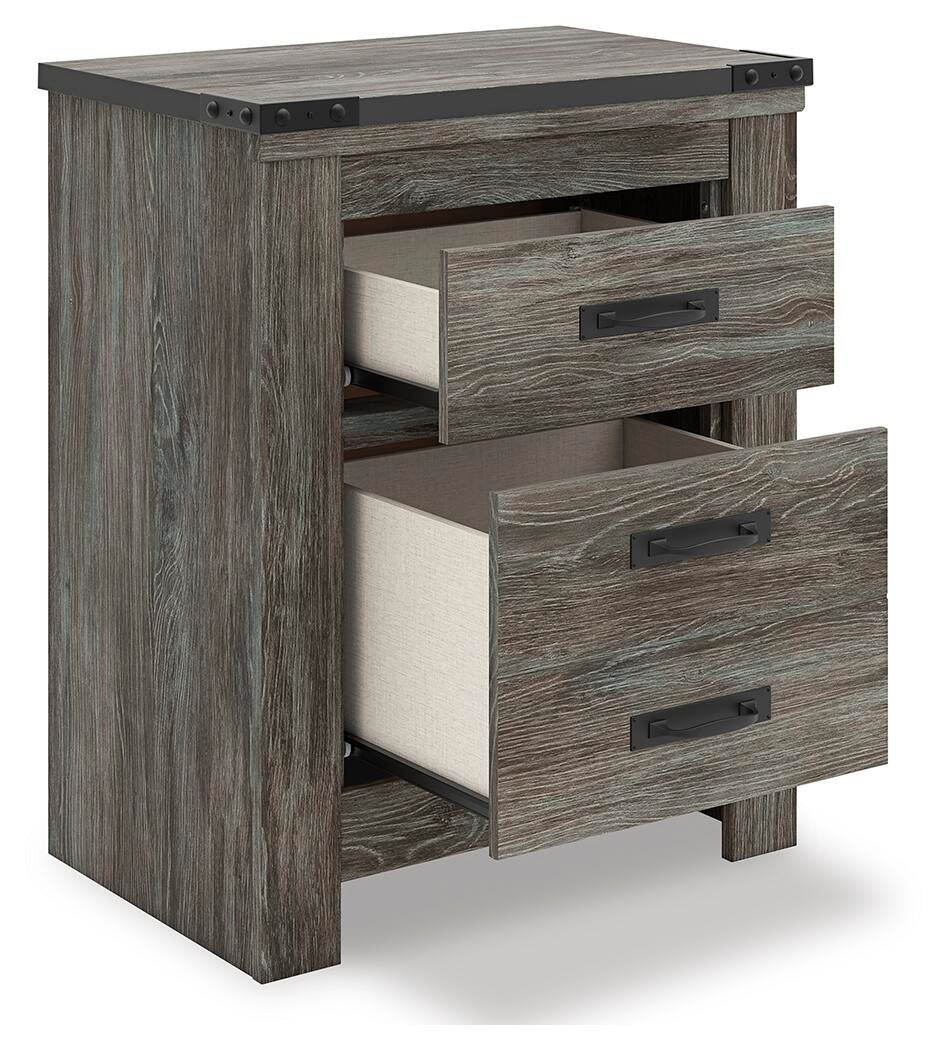 Frandern Two Drawer Night Stand