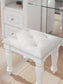 Kozlani Vanity Upholstered Stool