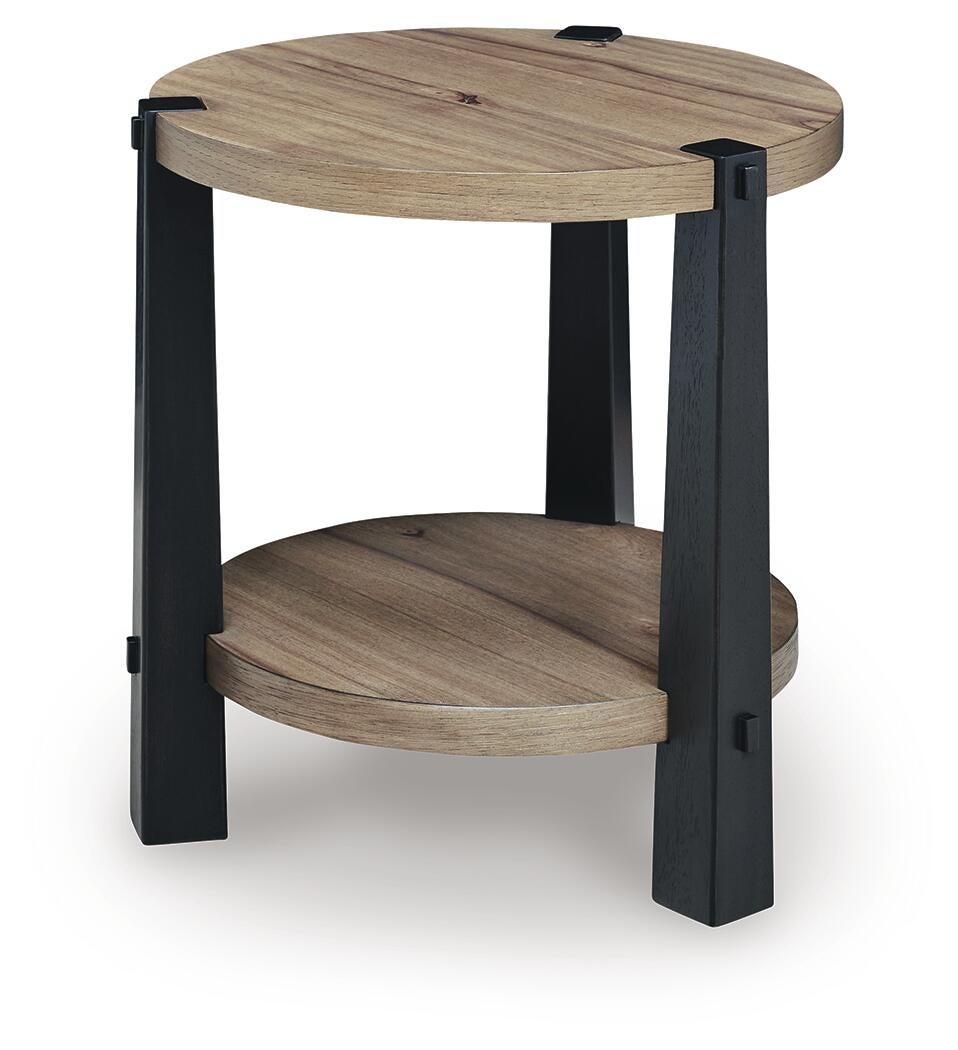 Ridgester Round End Table