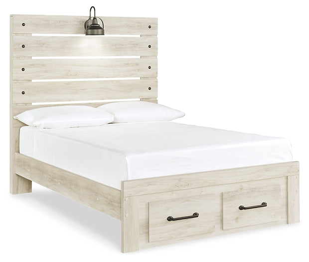 Cambeck Queen Panel Bed with Mirrored Dresser and 2 Nightstands