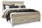 Bellaby Queen Platform Bed with 2 Storage Drawers with Dresser