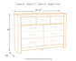 Bellaby King Platform Bed with 2 Storage Drawers with Mirrored Dresser and Nightstand