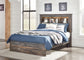 Drystan Full Bookcase Bed with Mirrored Dresser and 2 Nightstands