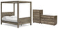 Shallifer Queen Canopy Bed with Dresser and Chest