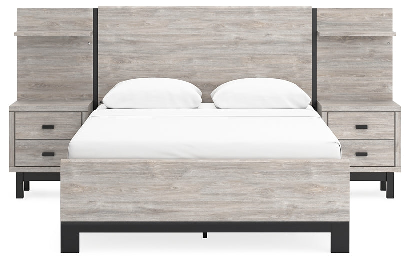 Vessalli Queen Platform Bed with Dresser