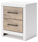 Charbitt Full Panel Bed with Mirrored Dresser, Chest and 2 Nightstands